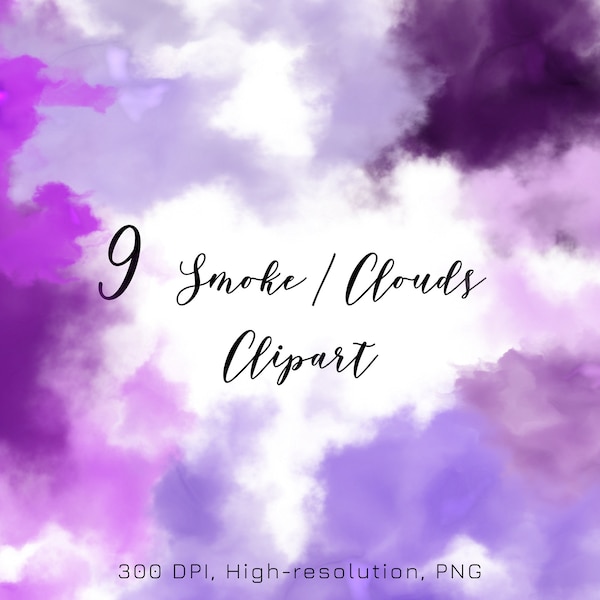 Smoke Overlays, Lilac Smoke Png, Logo Background, Purple Fog Design, Smoke Background, Purple Clouds, Purple Smoke Clipart, Watercolor Smoke