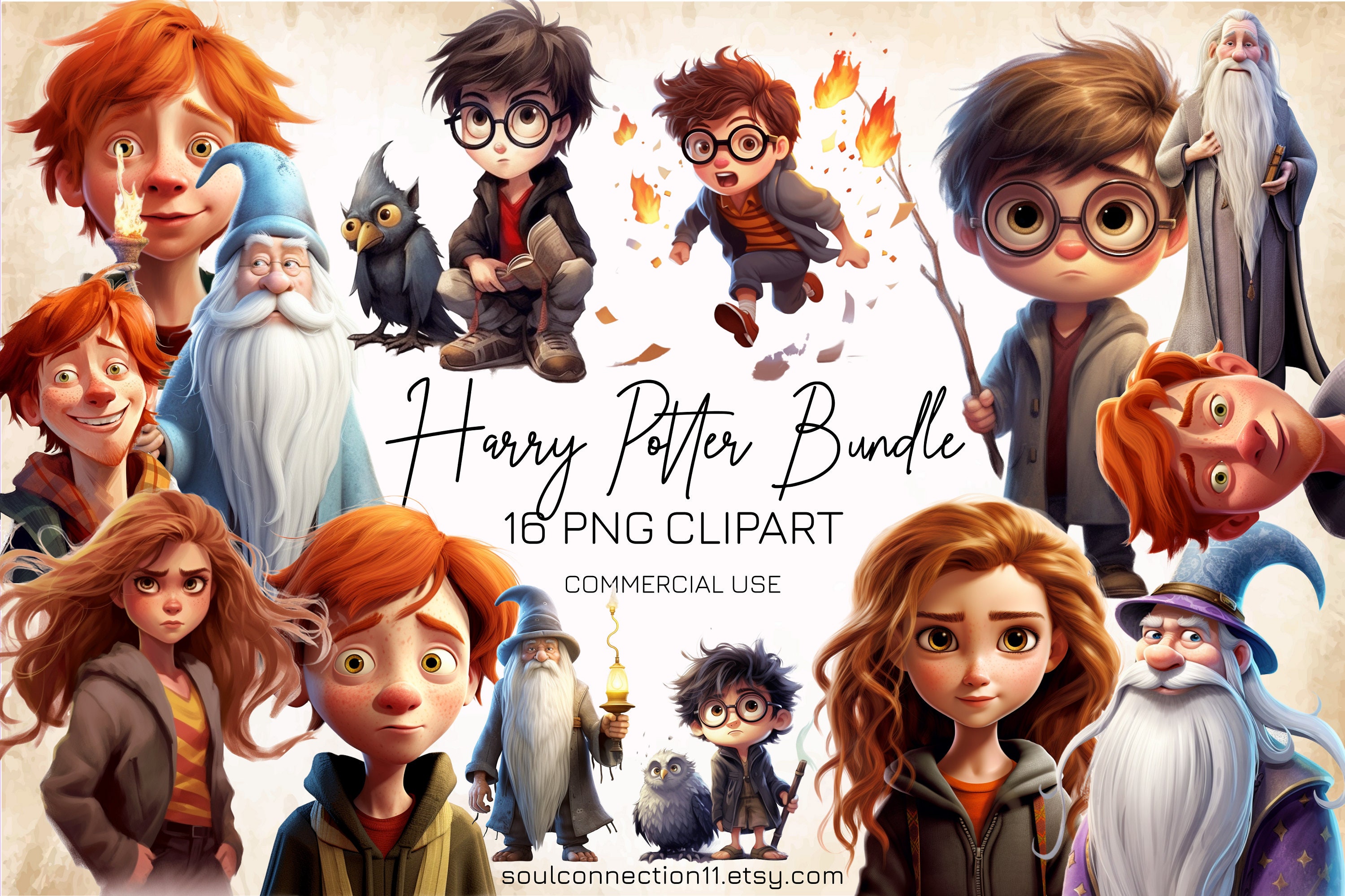 Harry PNG Clipart, Wizard School Heroes Bundle, Magic School ...