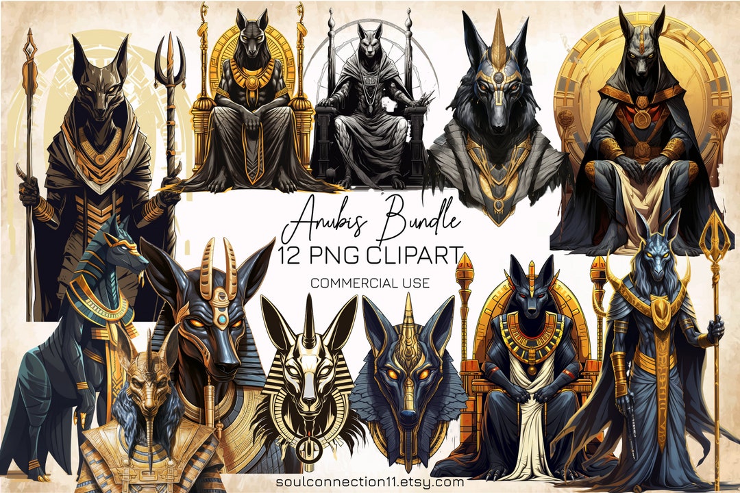 Anubis PNG Clipart Bundle, Egyptian God Images (digital) - Etsy