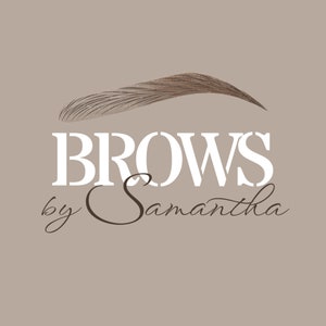 Logo Beauty, Logo Brows, Logo Brow Artist, Logo minimalistyczne, Logo salonu, Logo beżowe, Logo Brow Tech, Logo Brow Salon, Logo Brow Artist