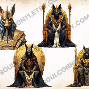 Anubis PNG Clipart Bundle, Ancient Egyptian God of Death Images ...