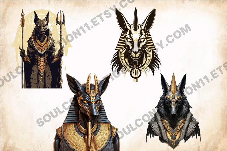 Anubis PNG Clipart Bundle, Egyptian God Images (digital) - Etsy