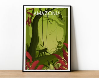 AMAZONIA Poster - SOUTH AMERICA
