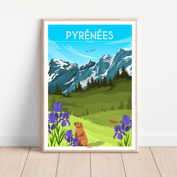 Affiche LES PYRÉNÉES