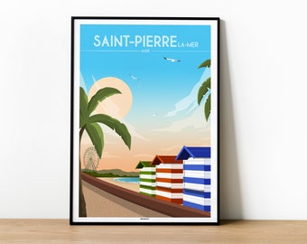 Poster SAINT PIERRE The SEA