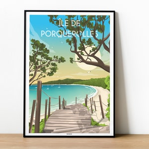 Affiche ÎLE DE PORQUEROLLE