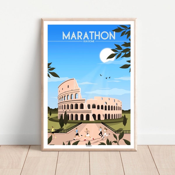 Affiche MARATHON - ROME