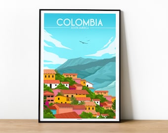 Poster COLOMBIA - SOUTH AMERICA