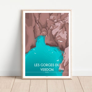 Affiche GORGES DU VERDON - France