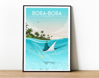 BORA-BORA poster - French Polynesia