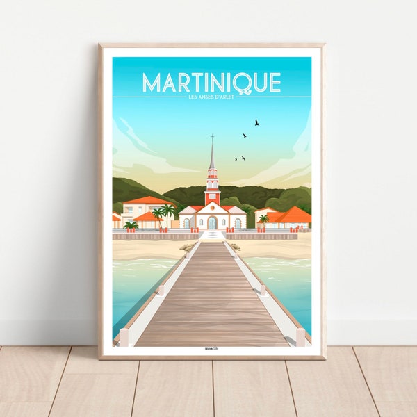 Affiche MARTINIQUE - Les ANSES D’ARLET