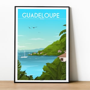 Affiche GUADELOUPE - FRANCE