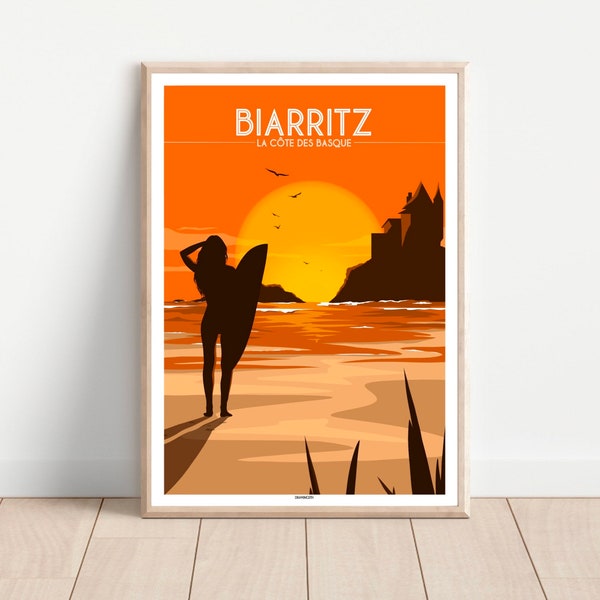 Affiche BIARRITZ - PAYS BASQUE