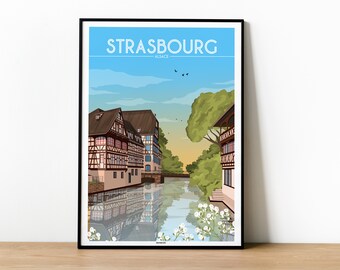 Poster STRASBOURG - ALSACE