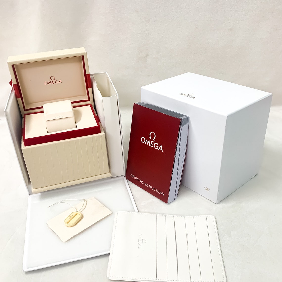 Omega Watch Box Genuine Leather Seamaster Speedmaster Etsy