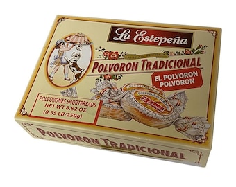 Spanish Polvoron Shortbreads LA ESTEPEÑA 250g (Polvoron Tradicional)