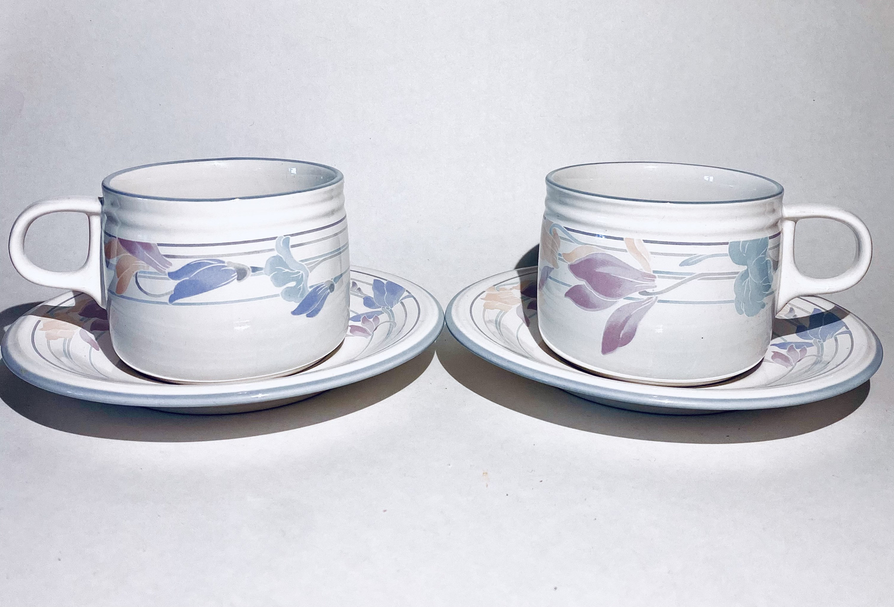 Vintage Studio Nova Coffee Mugs with Saucer Tender Bloom Etsy