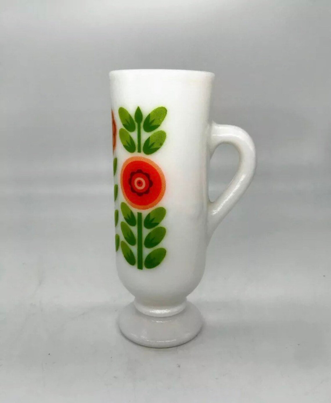 Vintage Avon Milk Glass Footed Flower Bud Vase Footed Cup Etsy