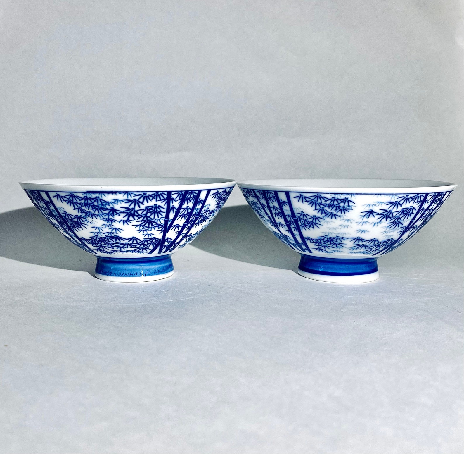 Are of 2 Vintage Authentic Japanese Porcelain Rice Bowls Etsy