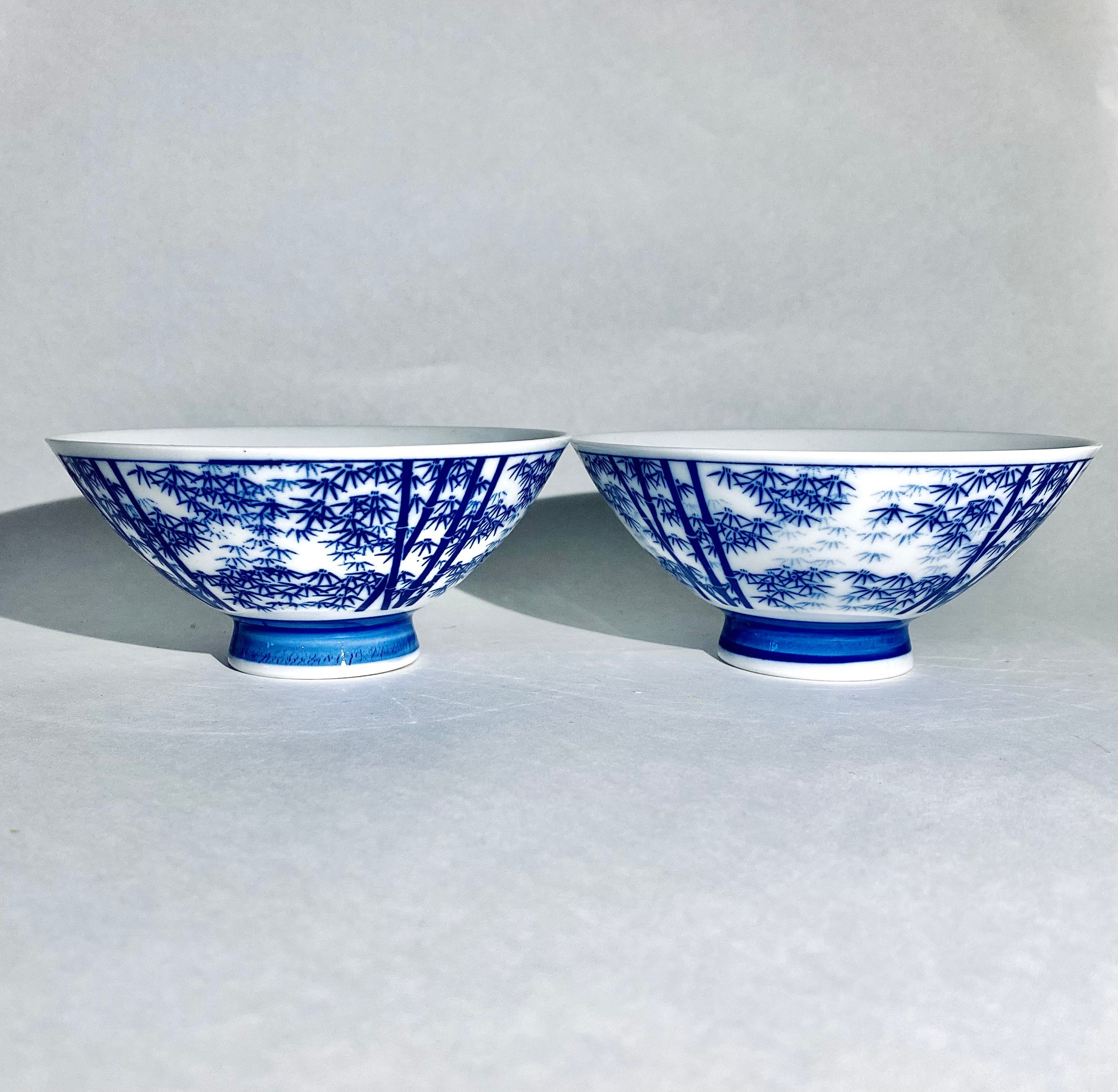Are of 2 Vintage Authentic Japanese Porcelain Rice Bowls Etsy