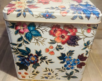 Floral Cylinder Vintage Oddities container