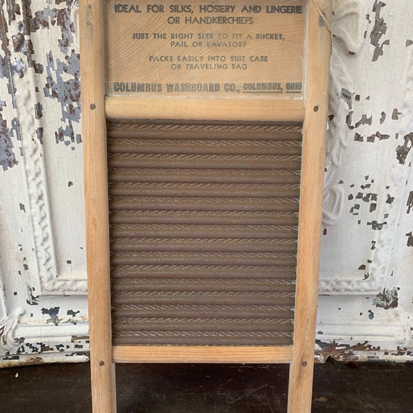 Vintage Dubl Handl Washboard