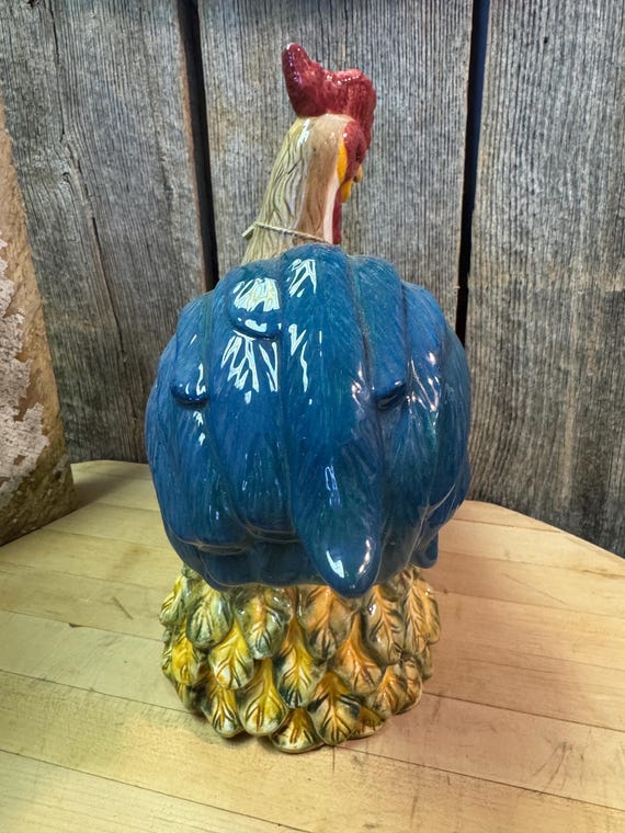 Winterthur Ceramic Rooster Cookie Jar - Etsy