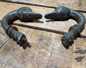 Solid Brass Duck/Geese Hooks