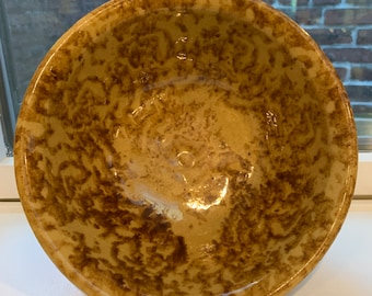 Rockingham Bennington Sponge Ware Bowl