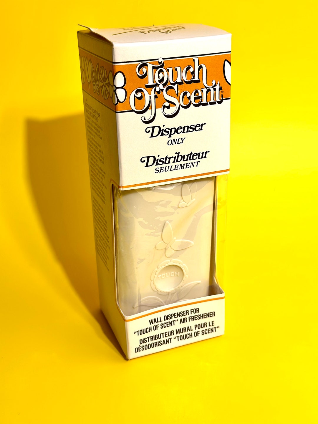 Vintage Air Freshener Dispenser 70s Bathroom Butterflies Etsy