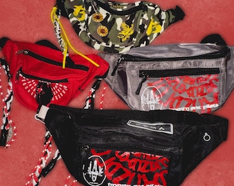 custom twenty one pilots inspired bum bags