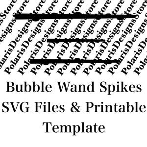 Bubbelstav - Spikar | SVG-fil och utskrivbar mall | Digital skärning