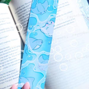 Stingray Bookmark, Aquatic Bookmark, Ocean Bookmark, Cute Bookmark, Aesthetic Bookmark, Kawaii Bookmark, Book Lover Gift, Bookish,