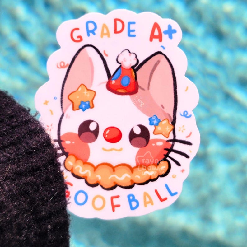 Grade A+ Goofball Sticker, Vinyl Sticker, Cute Sticker, Aesthetic ...