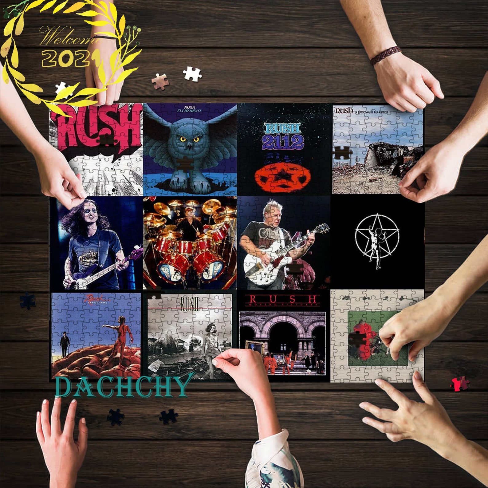 Rush Puzzle Rock Band Puzzle Rush Jigsaw Puzzle Etsy