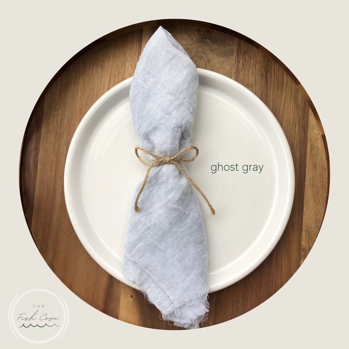 Cheesecloth Napkin with Twine Tie Country Chic Wedding Etsy
