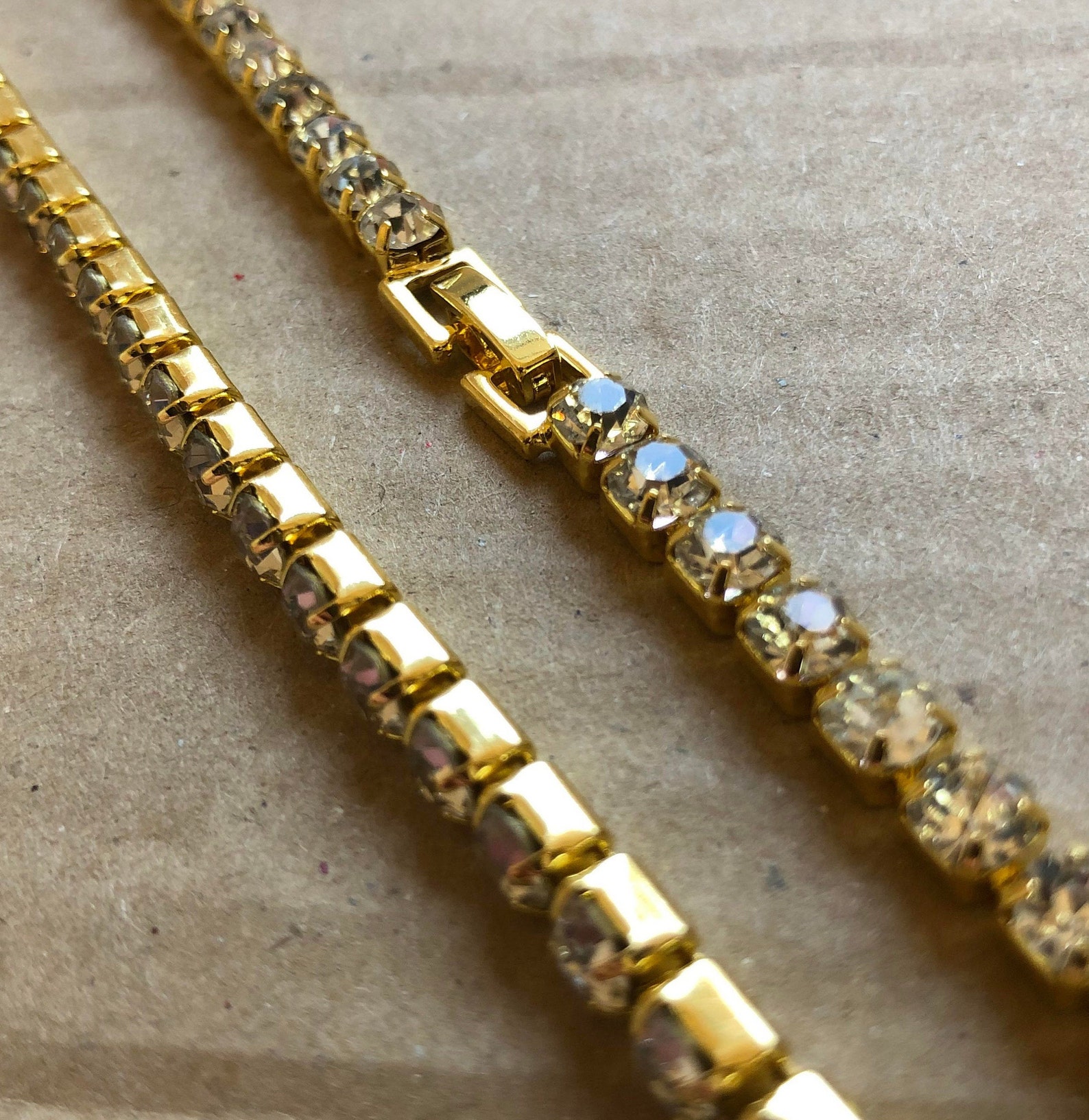 5mm Gold Tennis Chain Gold Chain Diamond Necklace Mens Etsy