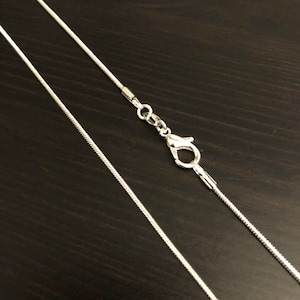 1mm Sterling Silver 925 Snake Chain | Silver | Silver Necklace | Mens Chains | Gift for Him | Gift ideas | 925 Necklace | Sterling Silver