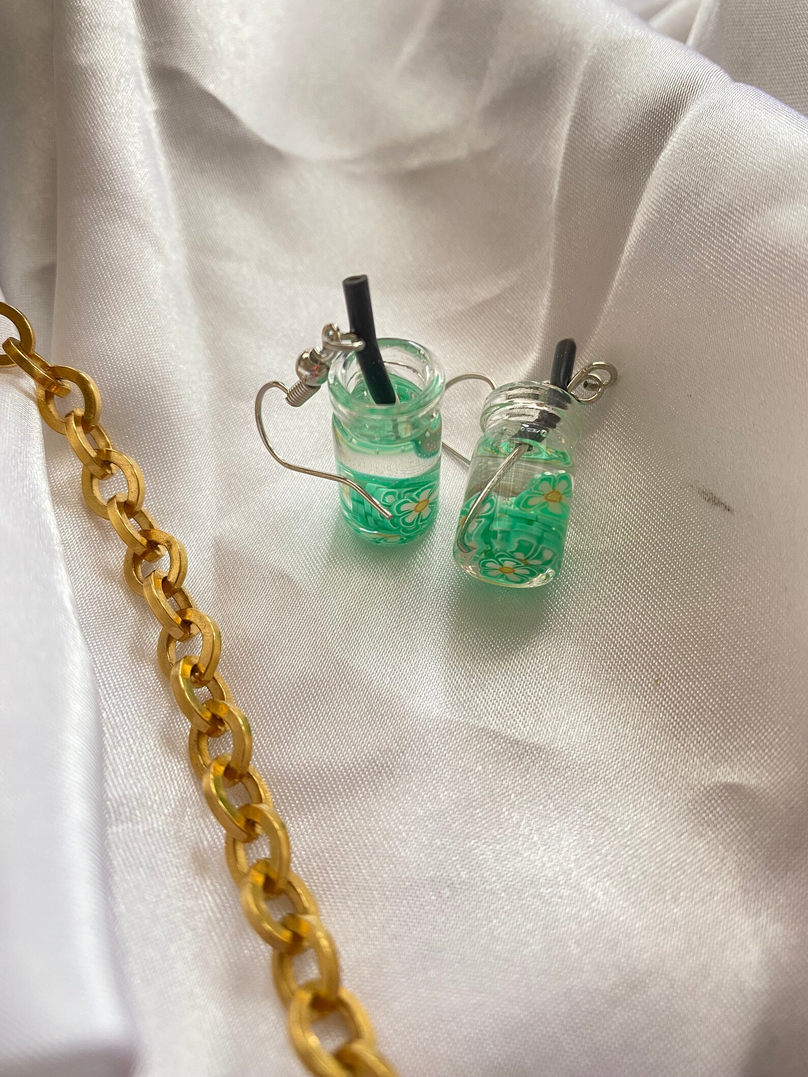 Boba Charm Earrings Boba Earrings Boba Jewelry Kawaii Etsy