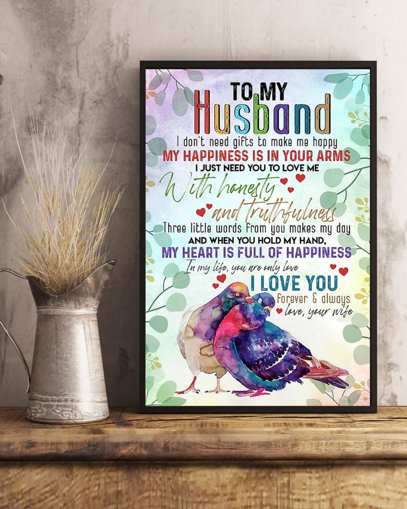 Boyfriend Valentines Day Valentine Gifts 21 To My Husband I Don T Need Gifts To Make Me Happy Valentines Gift For Husband Him Poster Art Collectibles Digital Prints Delage Com Br