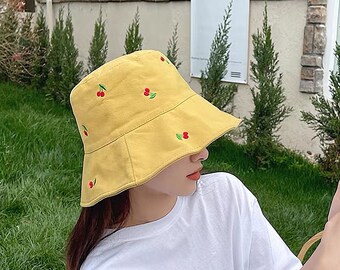 Cherry Bucket Hat - Etsy