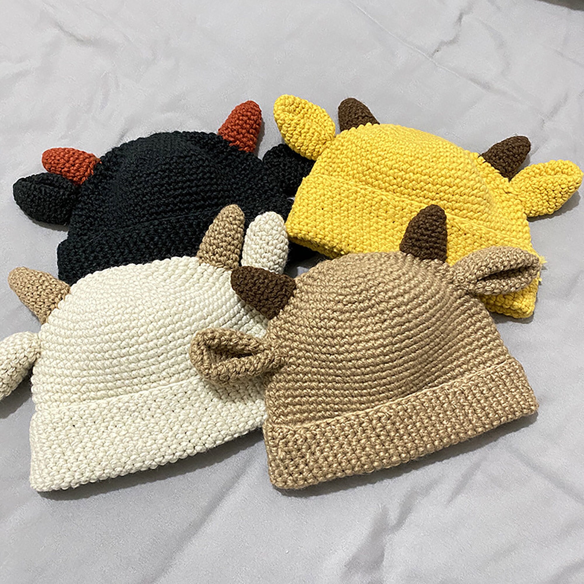 Horned Beanie - Etsy