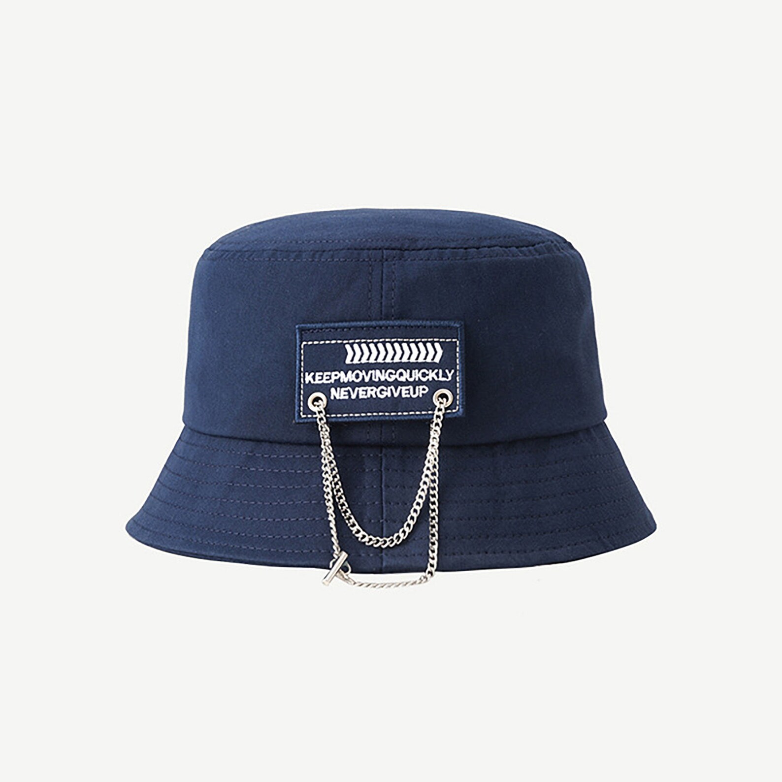 Hip Hop Bucket Hat With Metal Chain And cloth labelUnisex Etsy