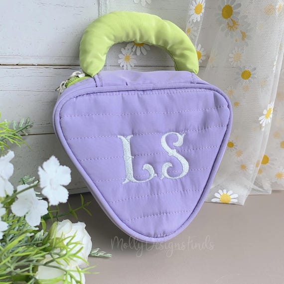 Neceser con nombre inicial bordado, neceser de viaje personalizado