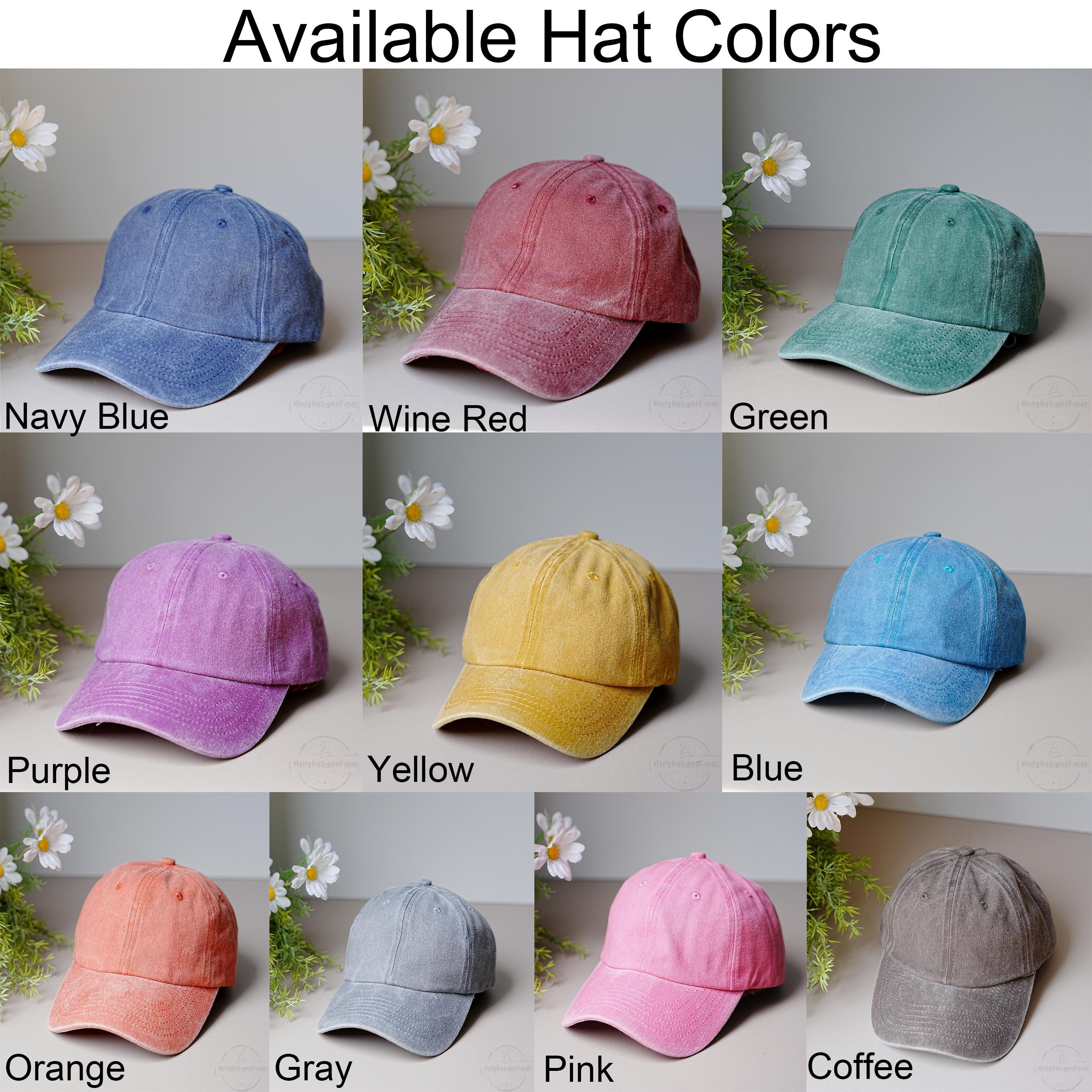 9-Pack Vintage Washed Cotton Baseball Caps, Adjustable Unisex Hats, UPF 50+ Unisex Vintage Washed Baseball Cap - Adjustable Cotton Hat  main image 3