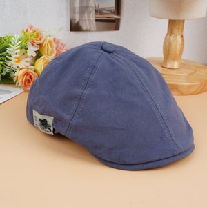 Men Newsboy Hat,Customizable embroidered hat,Patchwork Beret,Cabbie Gatsby Ivy Cap,Driving Hiking Adjustable Beret,Mens Beret,Unisex Beret