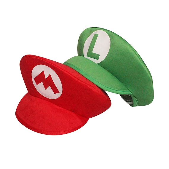 Cappello Super Mario Bros, berretto cosplay rosso e verde Luigi