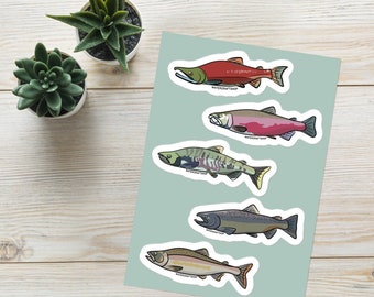Salmon Sticker Pack