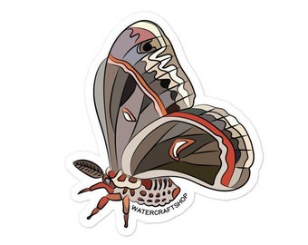 Cecropia Silk Moth Sticker