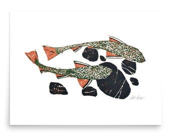 Brook Trout Print Poster
